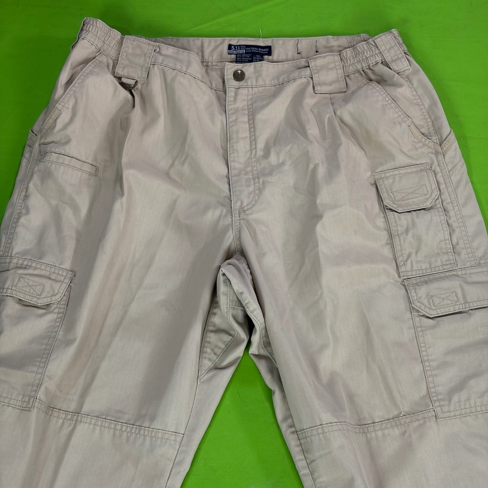 5.11 Tactical Taclite Pro Cargo Pants Mens 36/34 Khaki Ripstop Utility EDC 74273